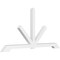 Ekena Millwork Vanguard Architectural Grade PVC Gable Bracket, 96"W x 48"H x 4"D x 4"F, 12/12 Pitch GBP096X48X0404VAN00 - alternate 1
